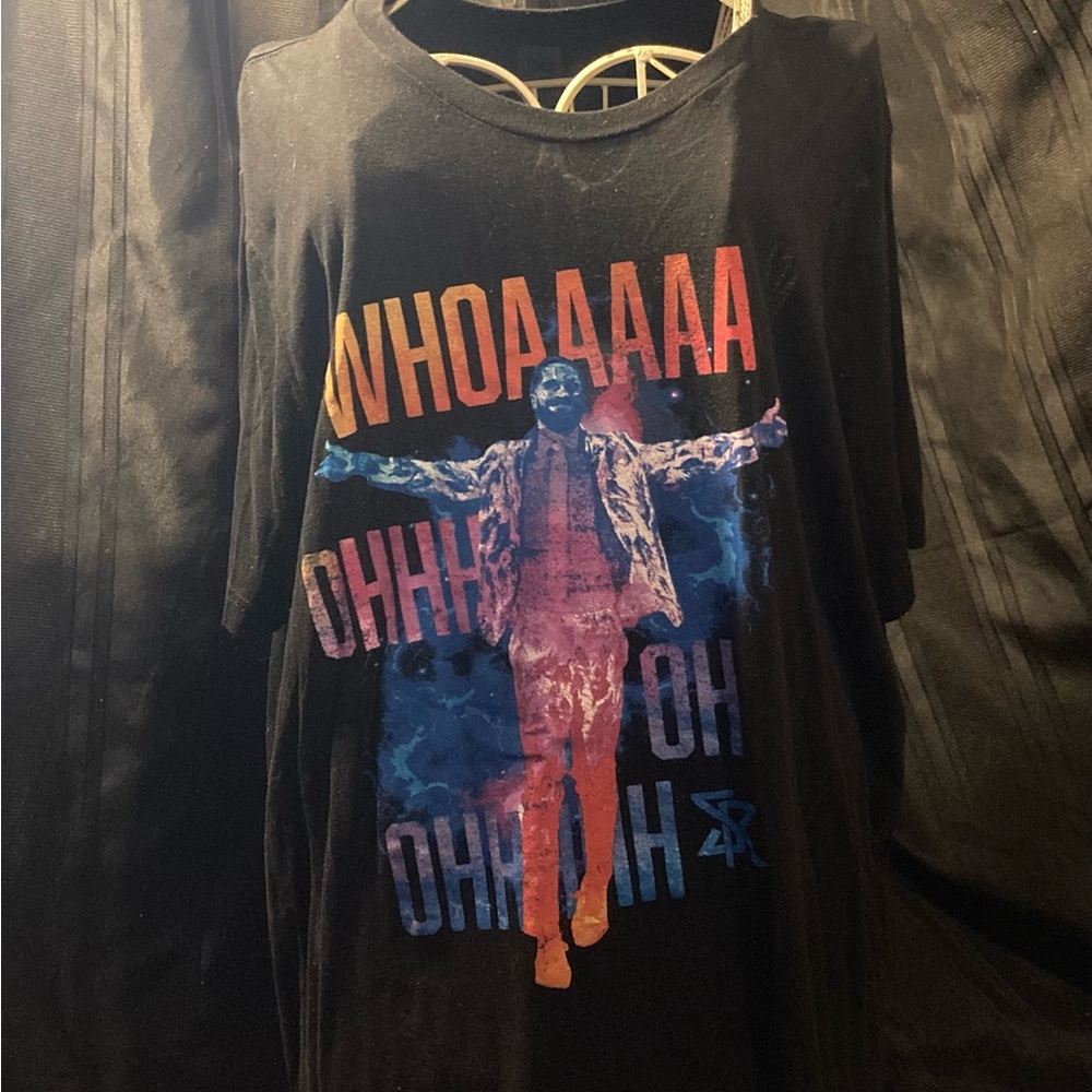WWE Seth Rollins Black Tee with Vibrant Graphic